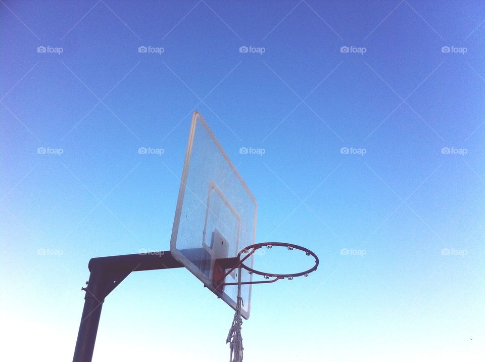 Basketball rim. This photo was taken in Winter Springs, USA.