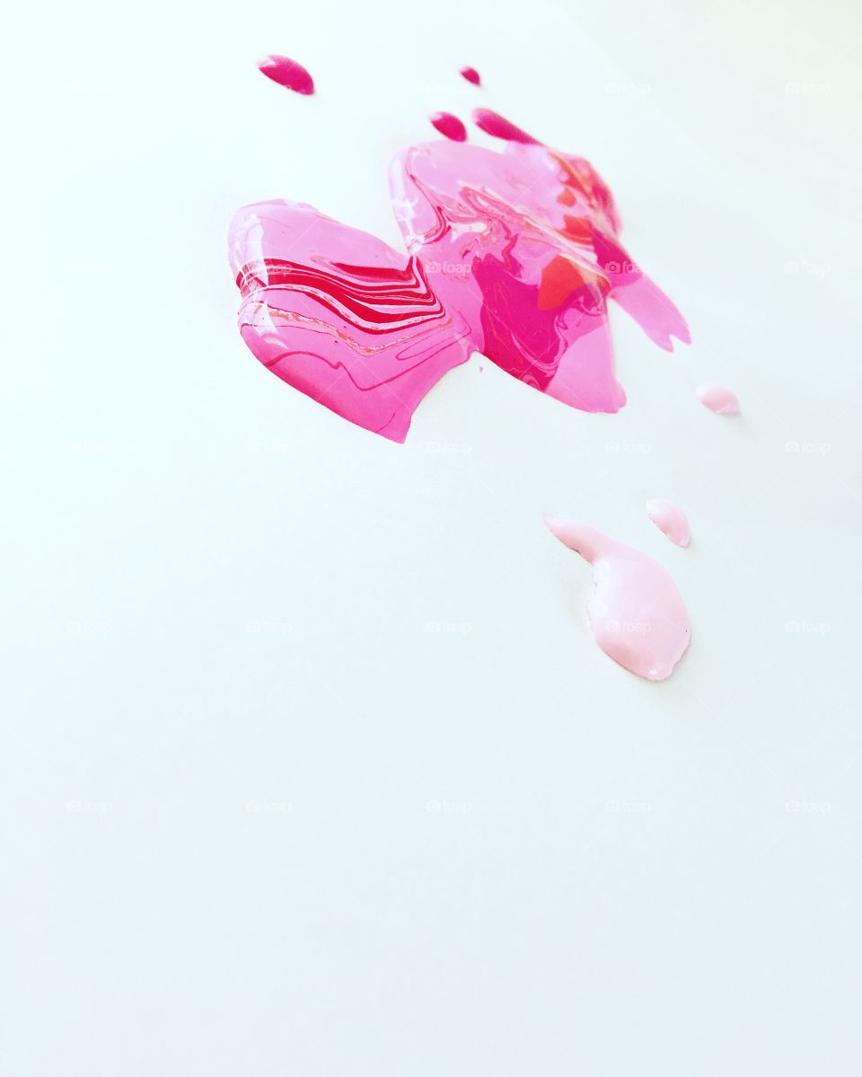 Pink paint