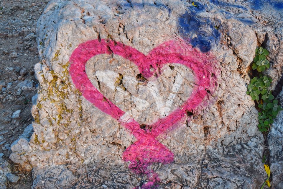 Graffitti at the Acropolis
"Love on the rocks"