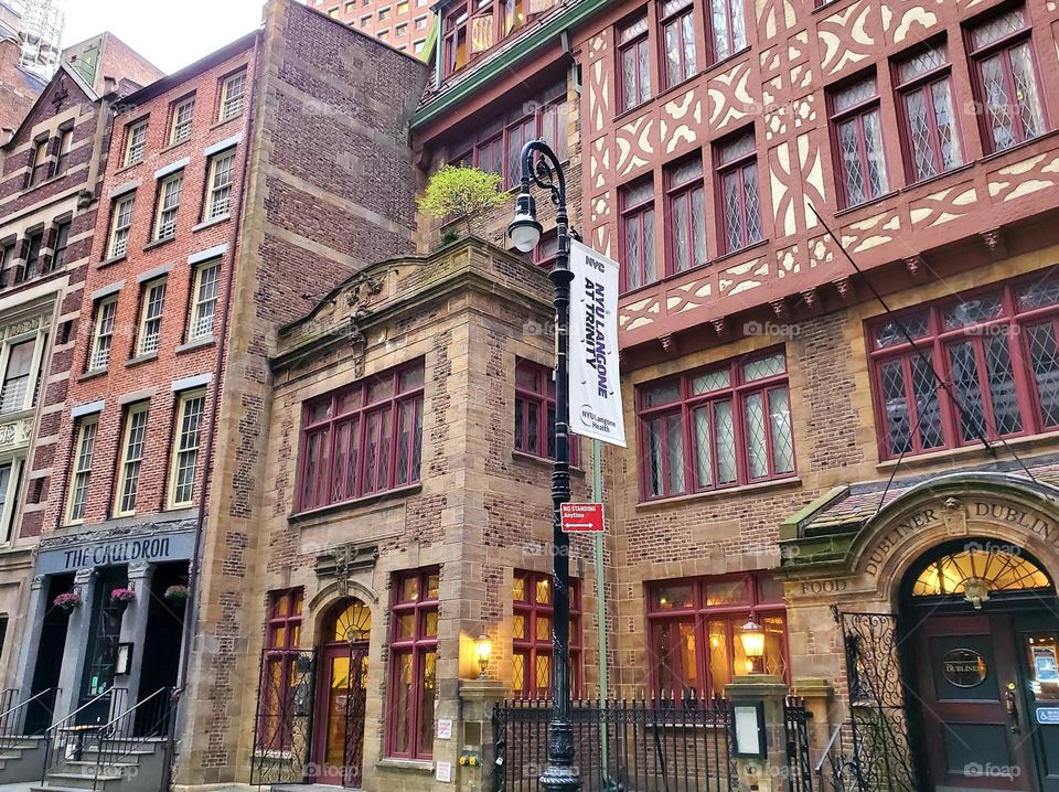 Old buildings in New York City host several businesses