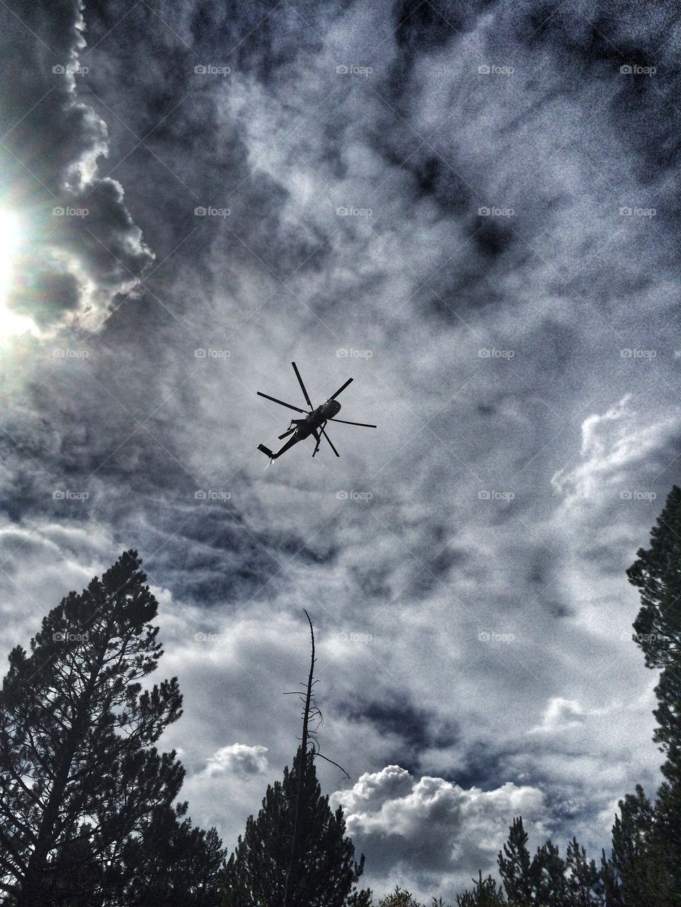 Helicopter over Tahoe 