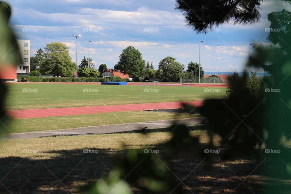 Soccer Field with running lanes 