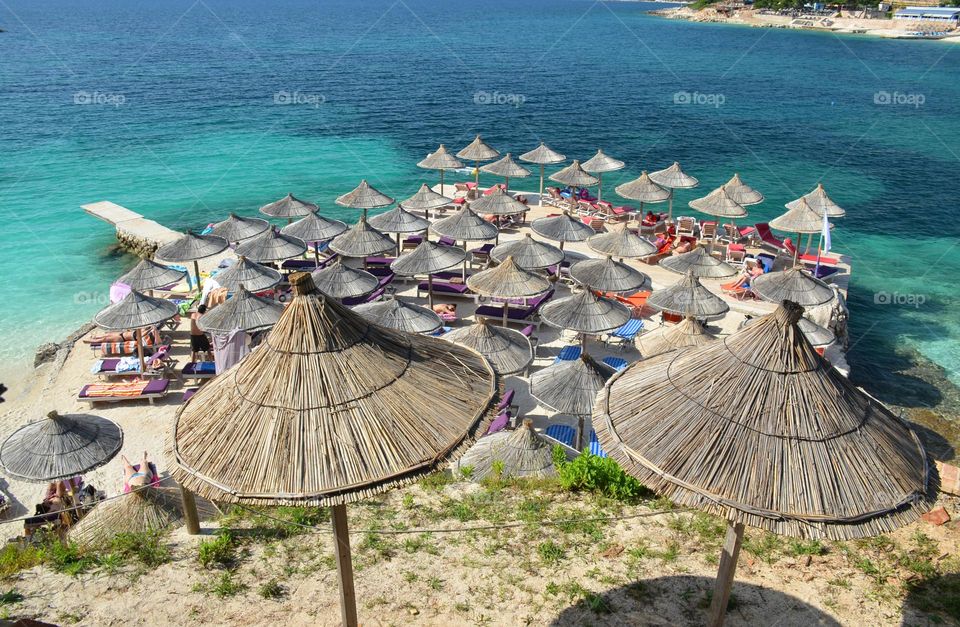 Beautiful beach view, Ksamil, Albania