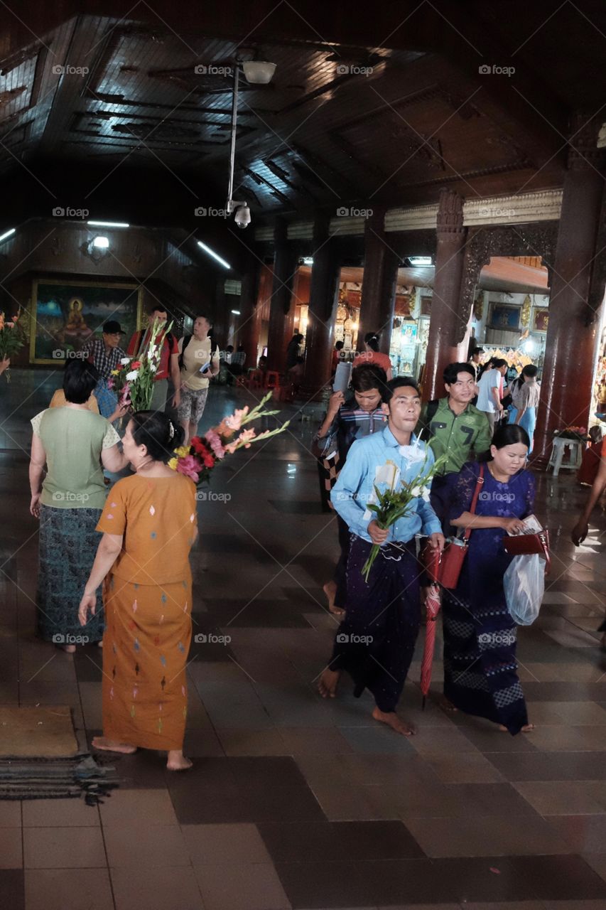 Flowers for the buddha