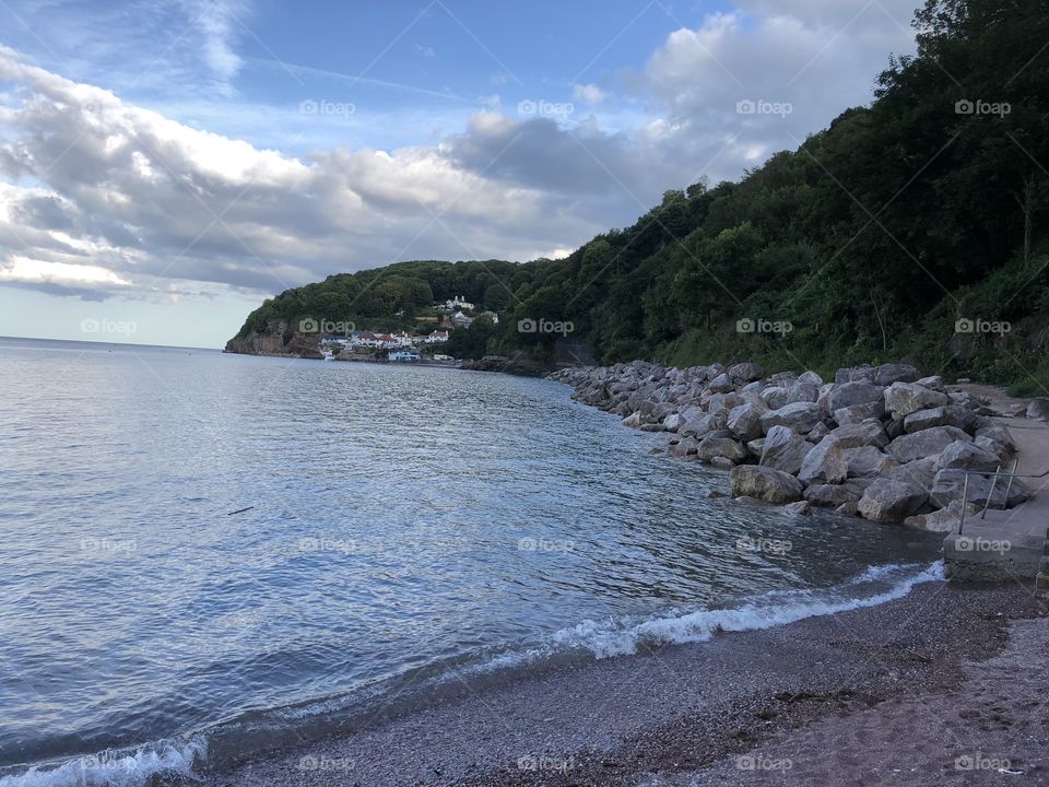 As you walk between two live sky beaches Oddicombe and Babbacombe, the scenery on this Devon coast is rather lovely.