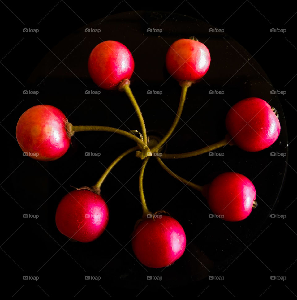 cherries are rich in vitamins and herbal medicines.