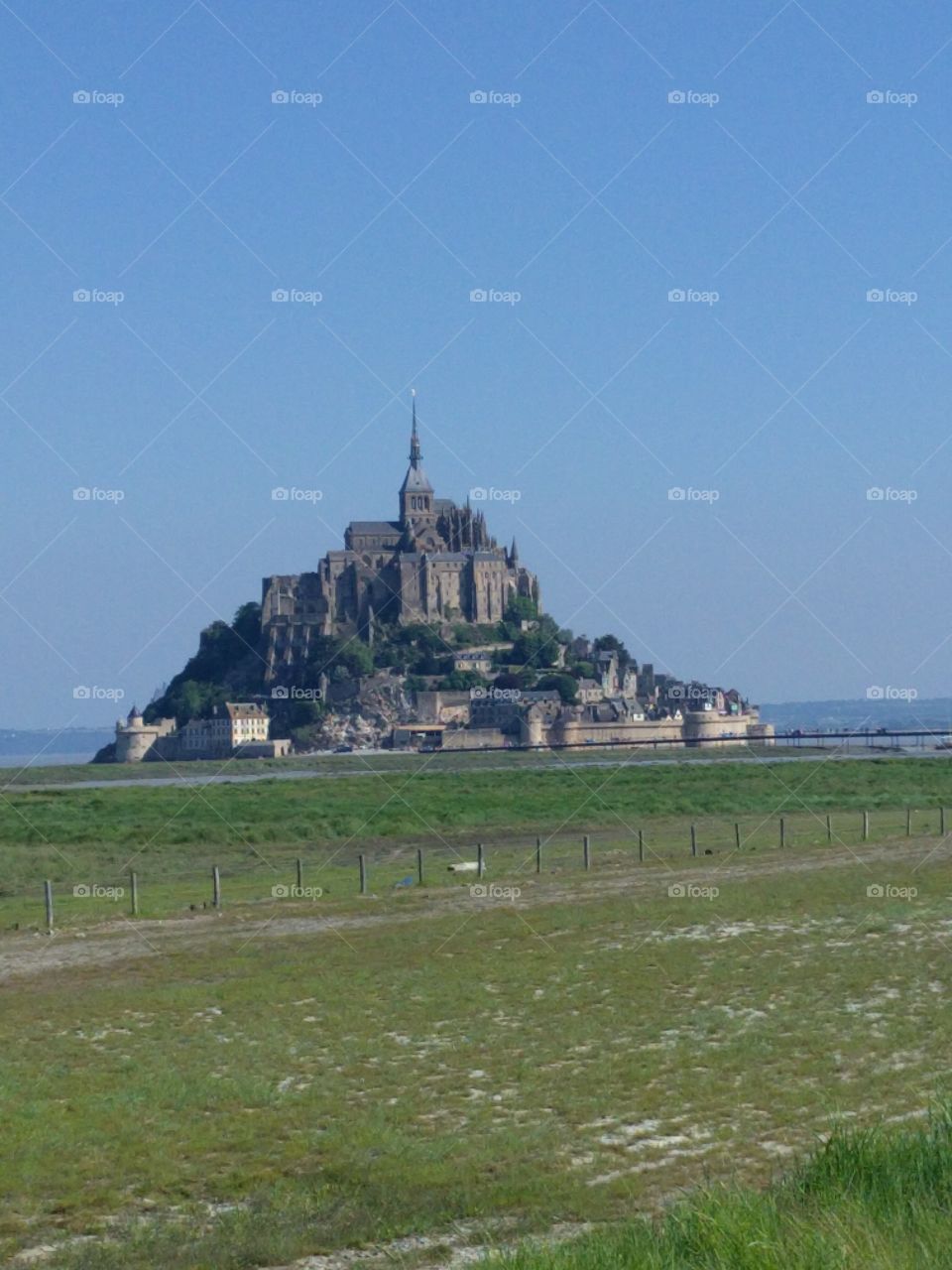 View of the Mont-Saint-Michel, France