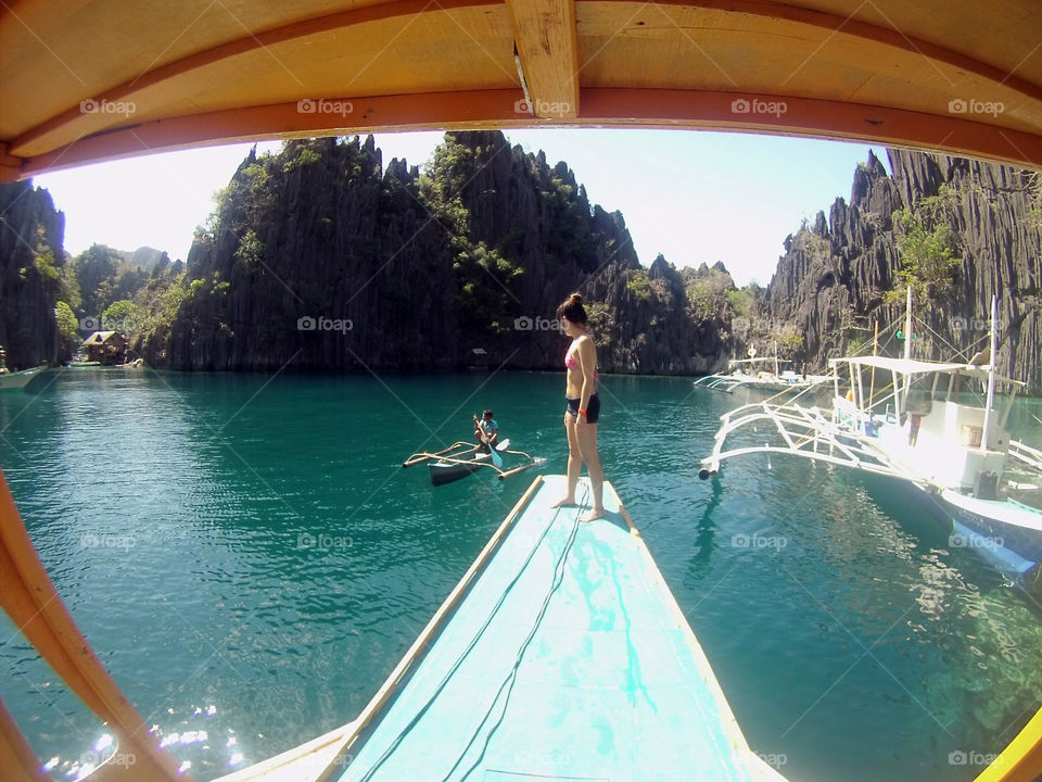 Twin lagoon, boat