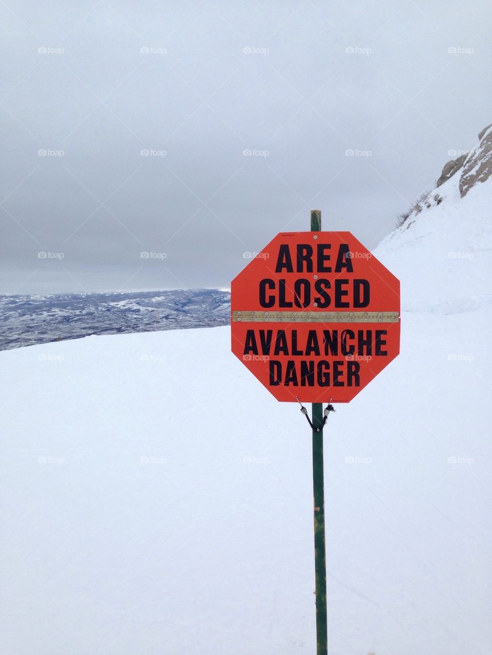 Avalanche Warning at Deer Valley