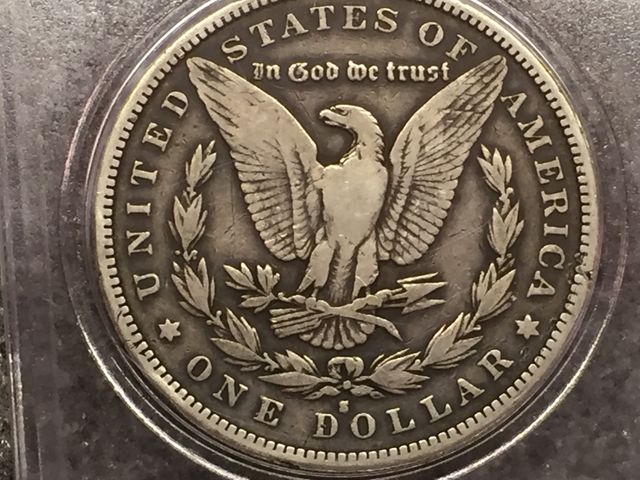 US silver dollar. 