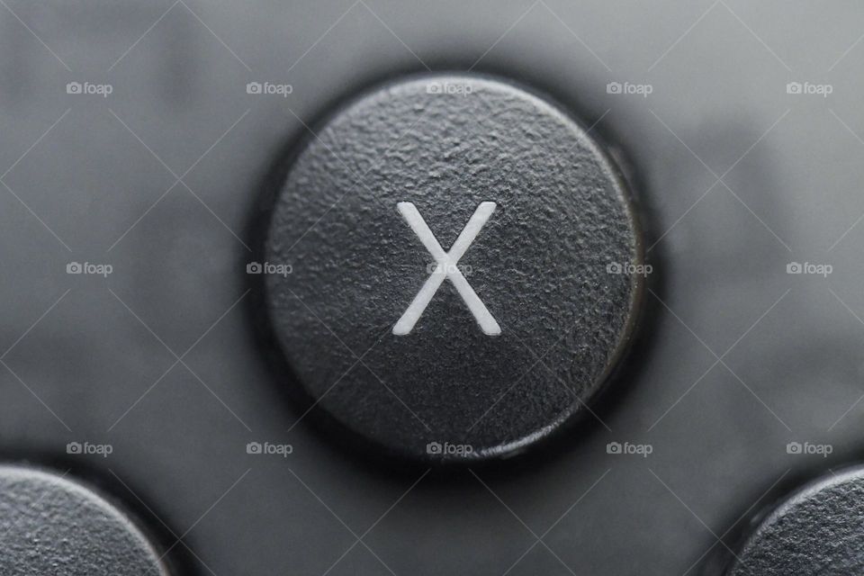 Closeup of a button