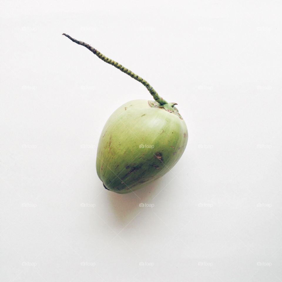 Close-up of green coconut