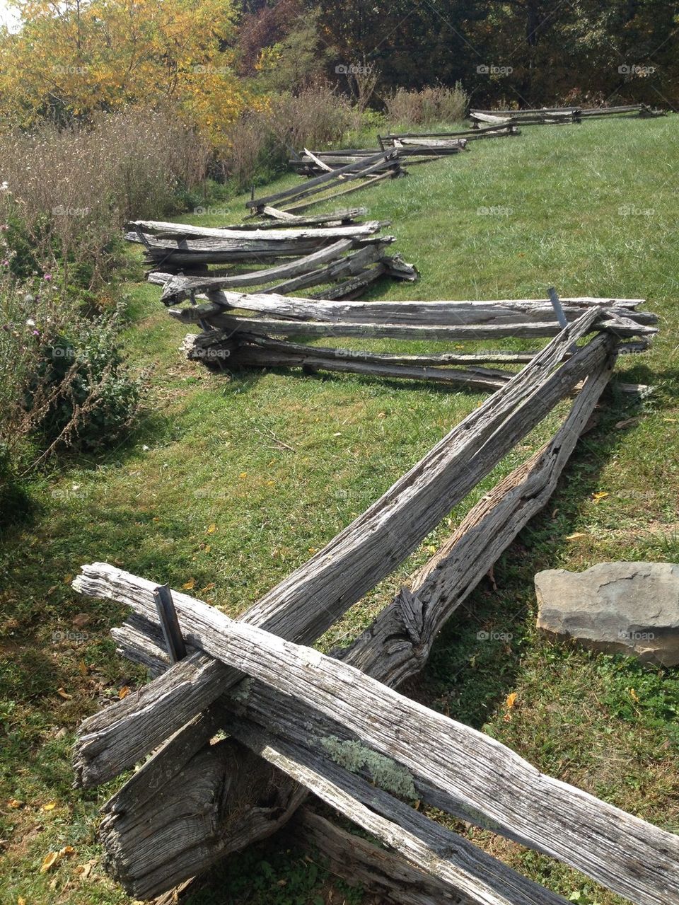 Split rail fence 