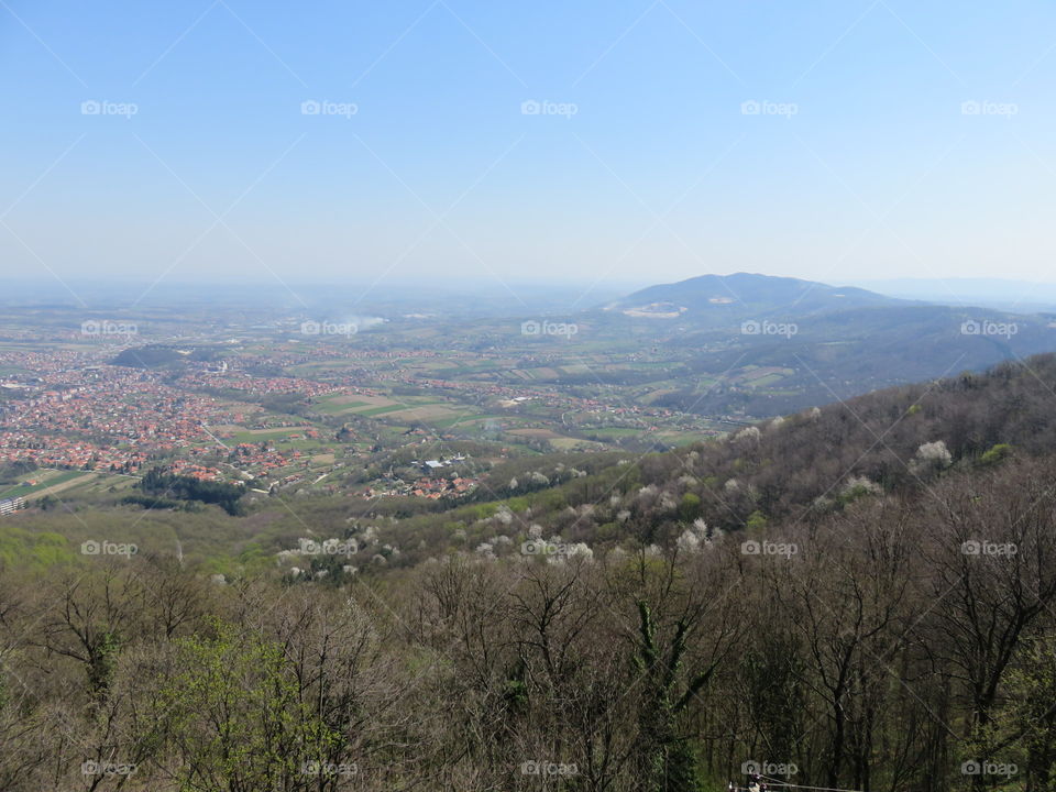 Landscape seen from the top of the mountain