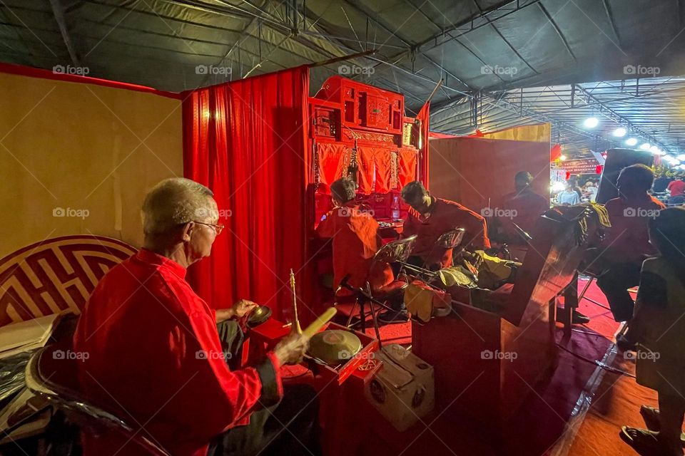 Chinese Puppet Backstage