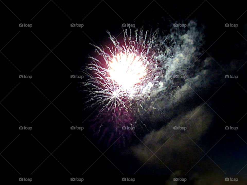 lightening or fireworks