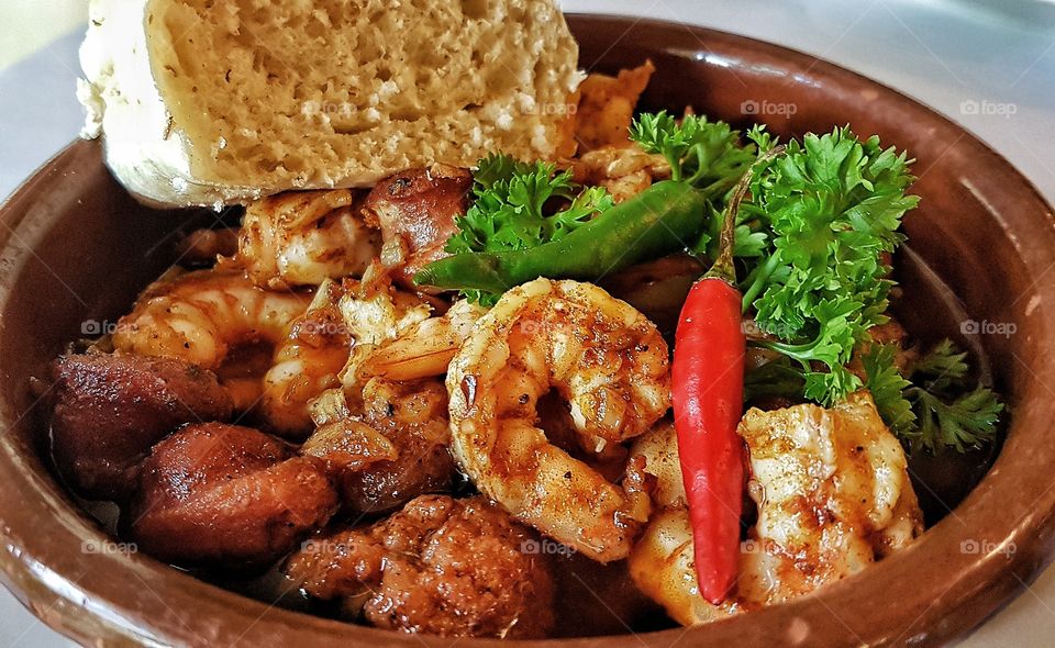 shrimp and chorizo dish