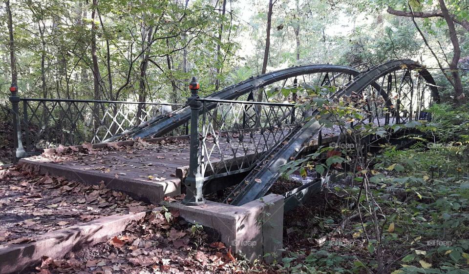 Catoctin trail bridge. old Bridge along historic Catoctin trail