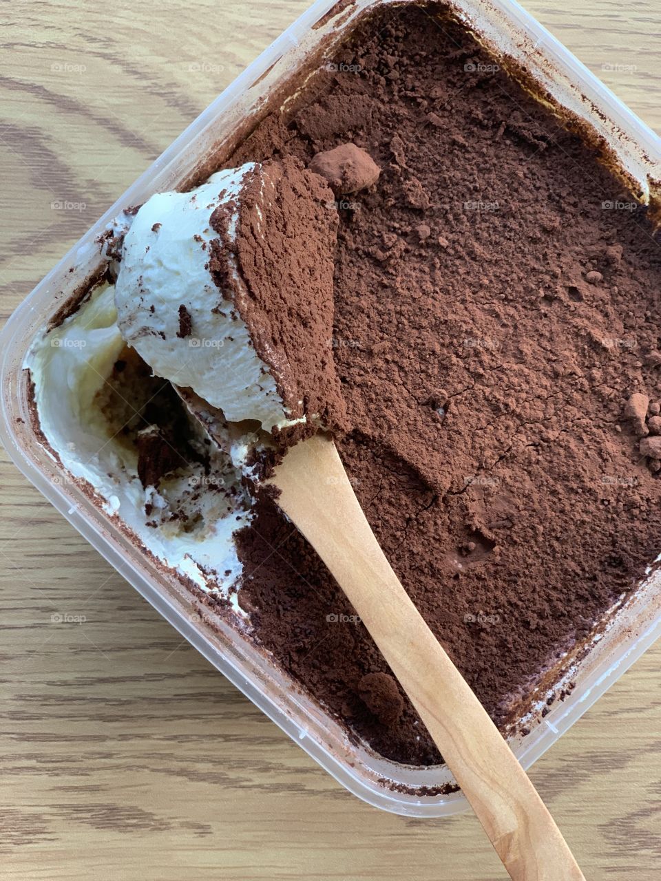 Classic Italian Tiramisu desserts with alcohol 