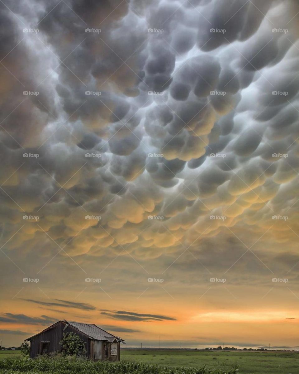 Mammatus clouds - Georgetown, Texas