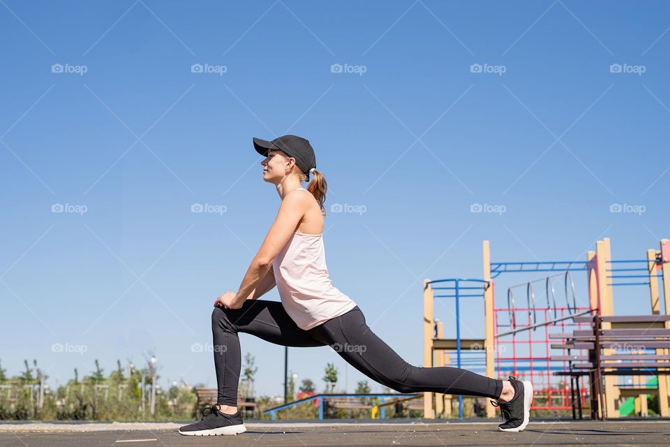 woman working out