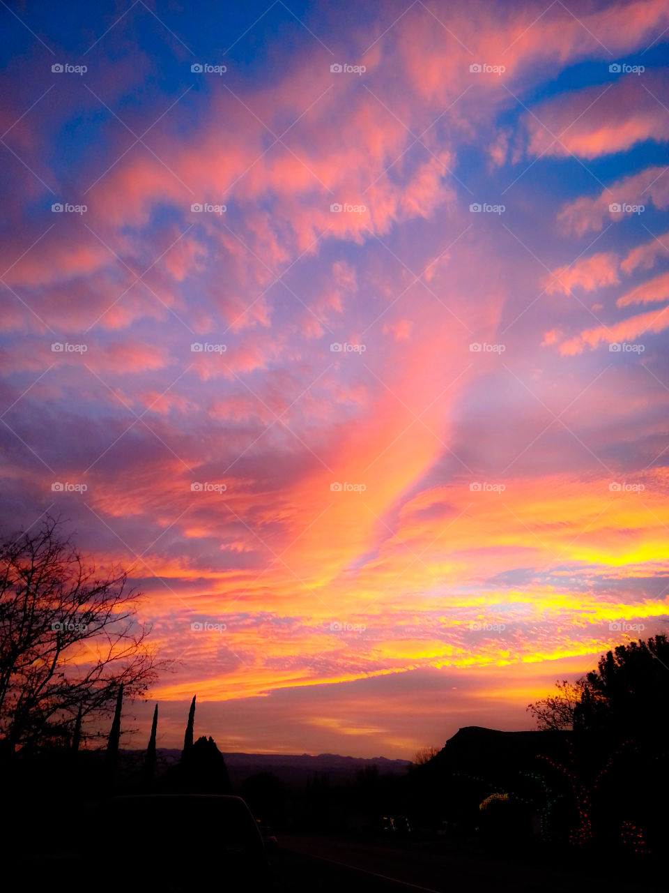 Sunset over Bloomington