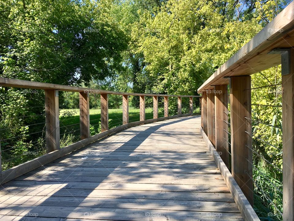 Stretch of the cycle-pedestrian path of the Regional Park of the River Sile