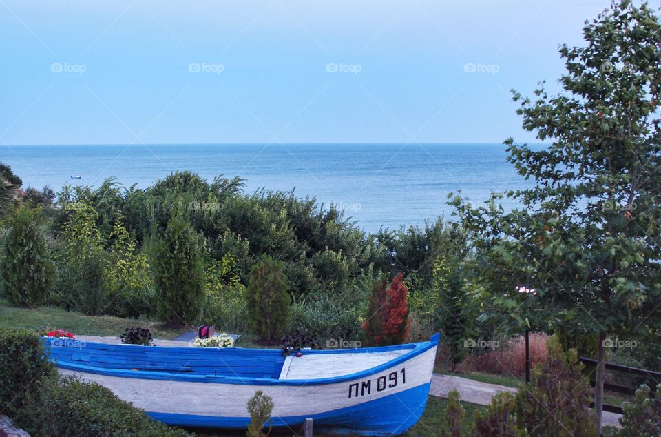 Boat in the seashore