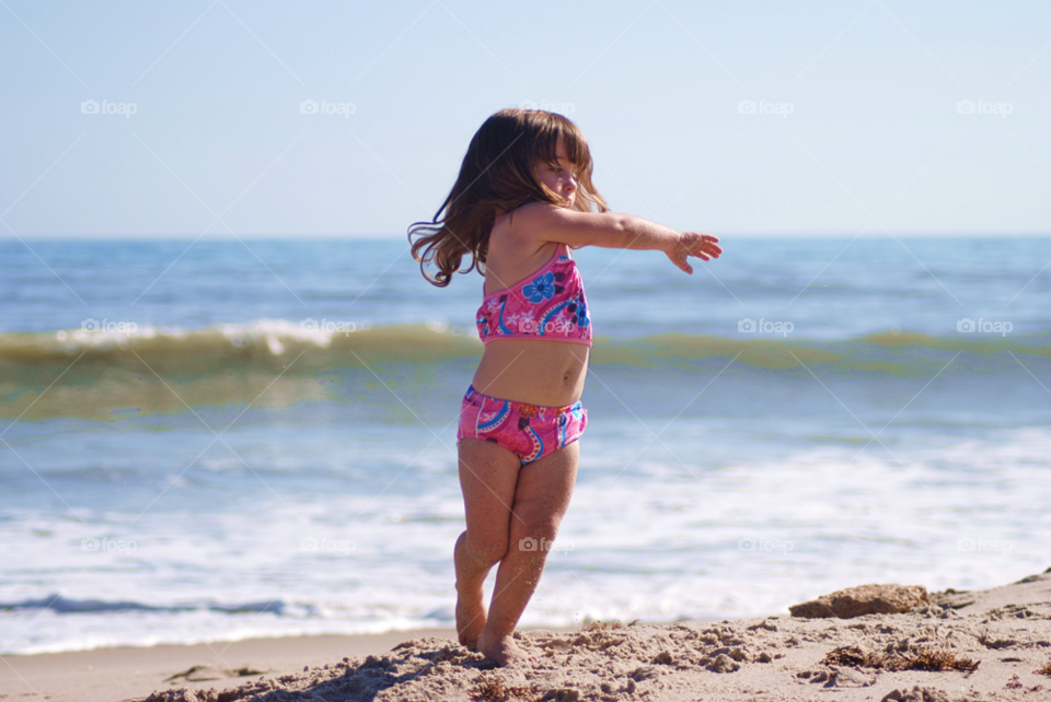 beach girl children child by sher4492000