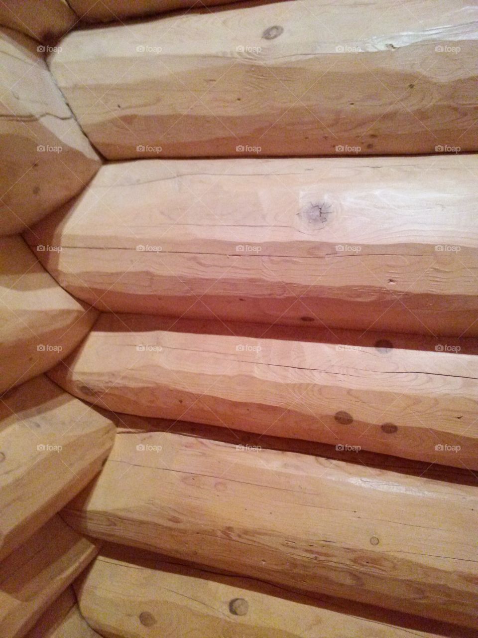 Logs. Corner joint in a log home 