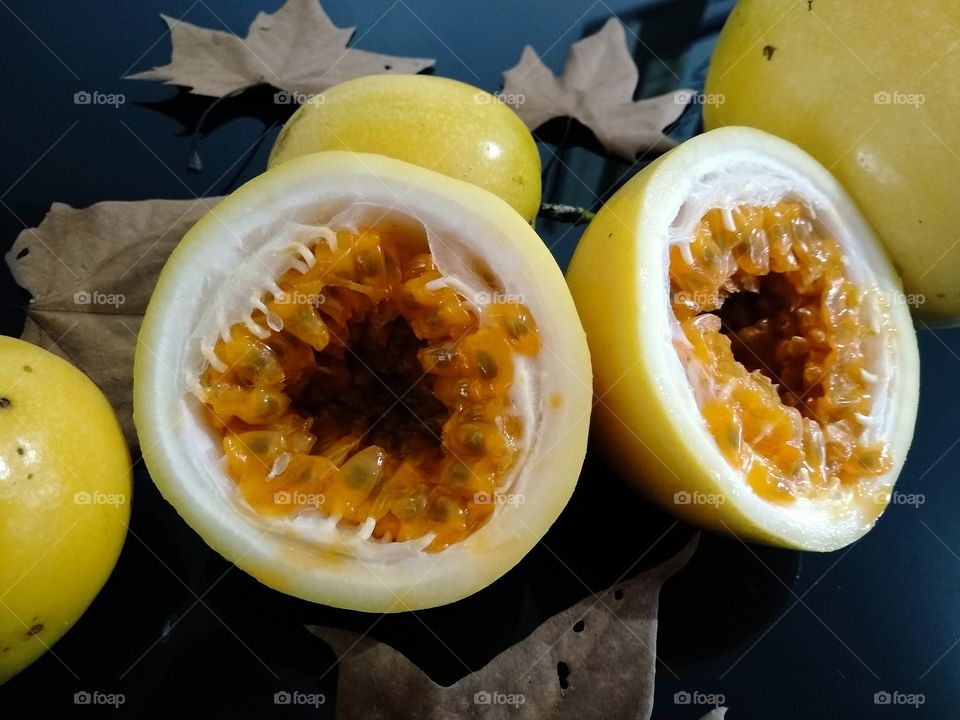 half a fruit