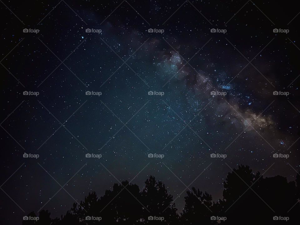 The Milky Way making it’s way across the sky in the early hours of July 12, 2023.