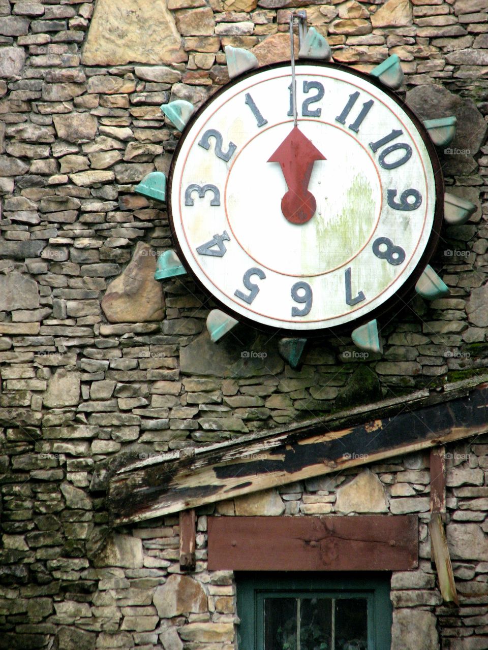Old clock on the mill