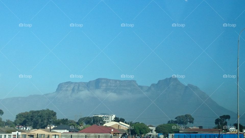 Table Mountain. photo taken whilst on holiday