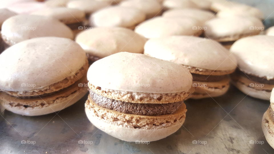 chocolate macaron