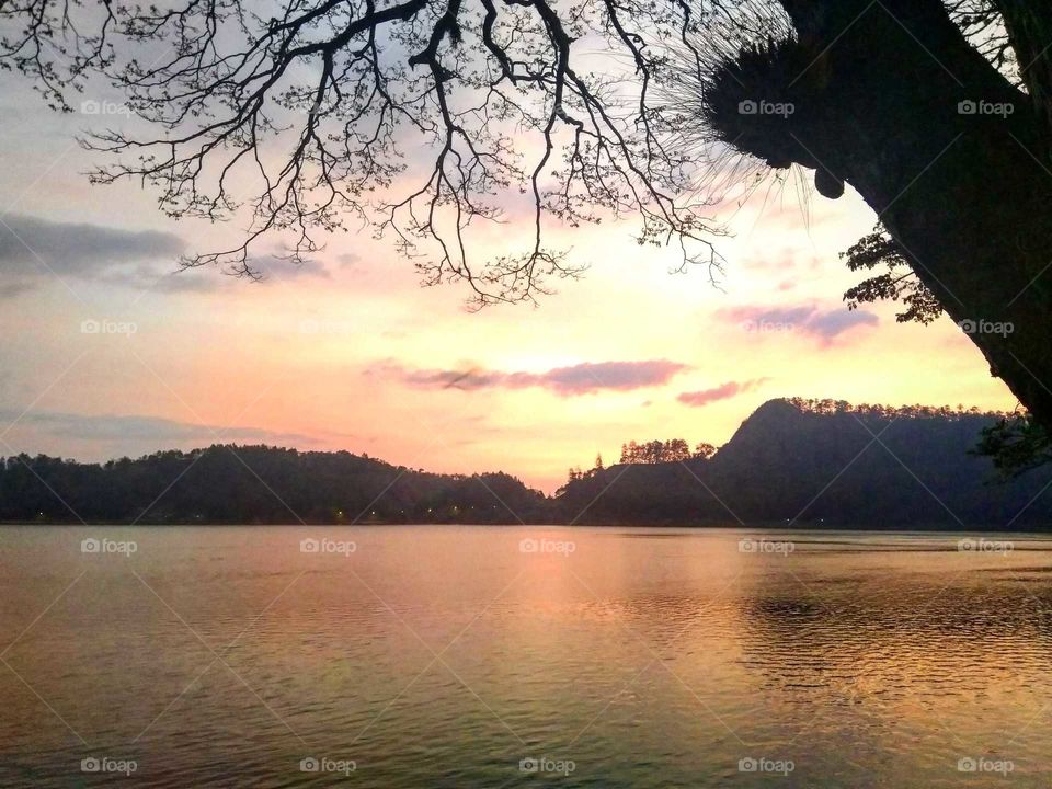 Golden Sky @ Ngebel Lake, East Java, Indonesia