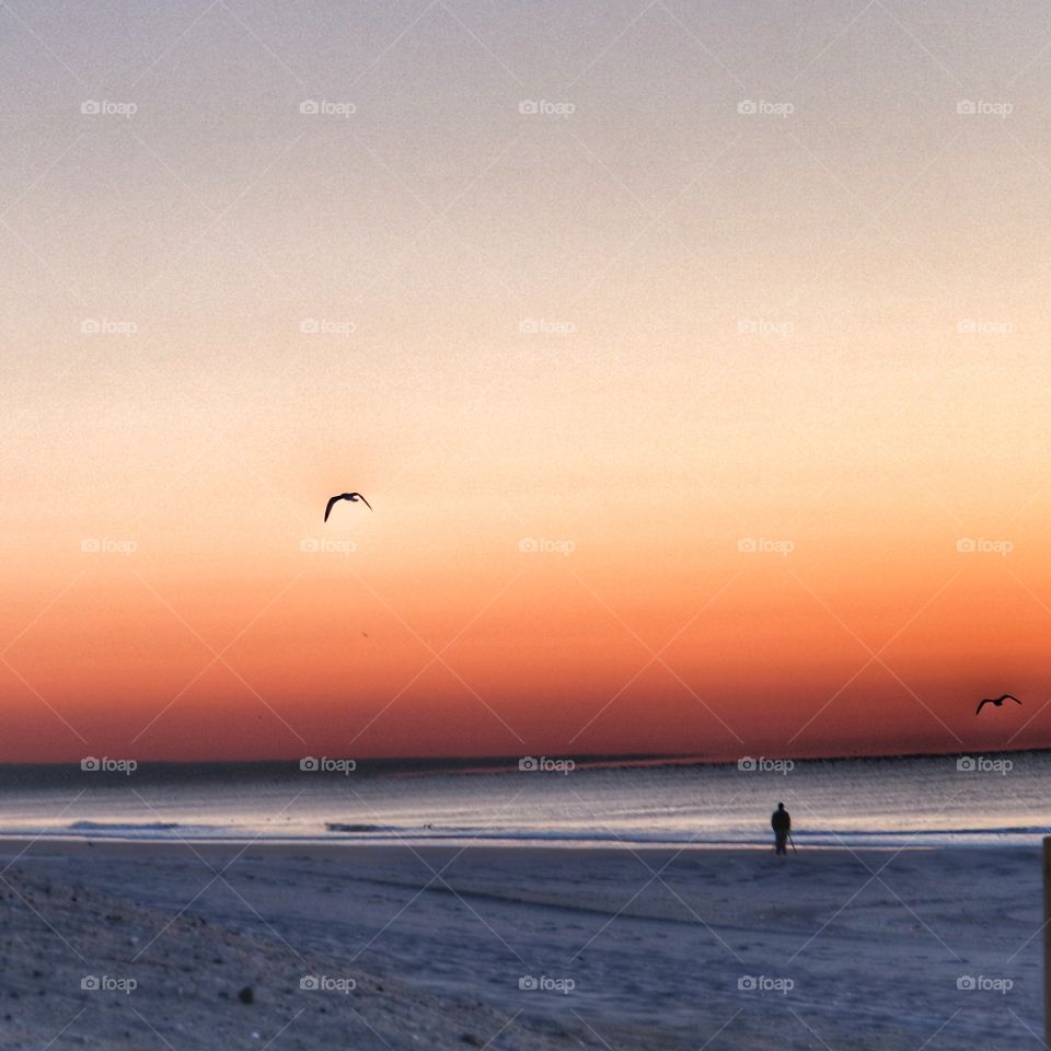 sunrise on the beach