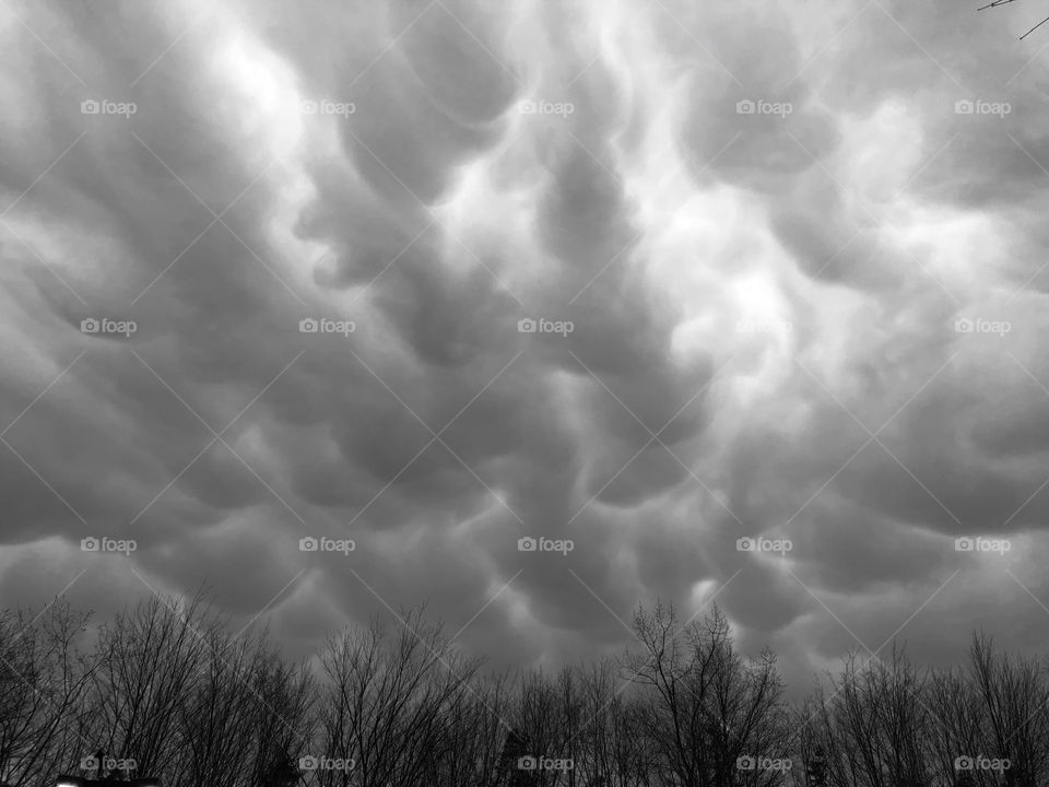 The closest I’ve seen to mamatus clouds!! So cool