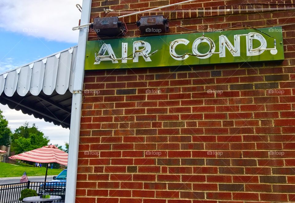 Abbreviated Air Conditioning Sign