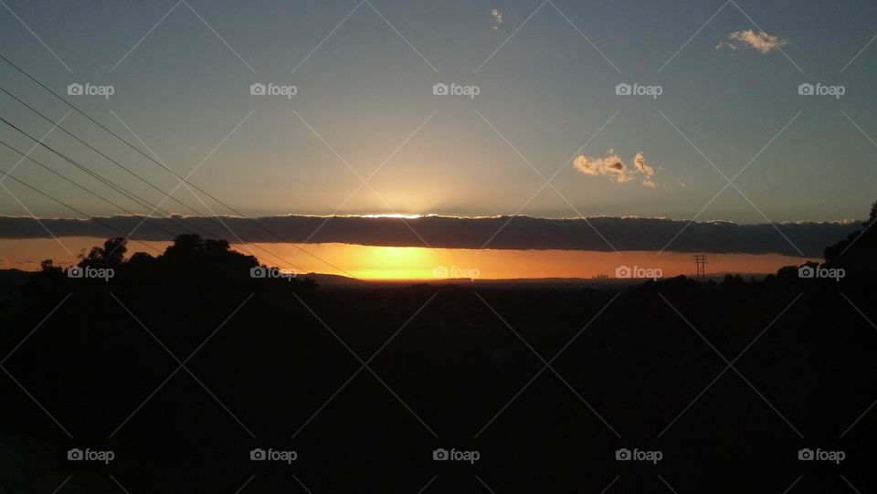 sunrise in La Verne