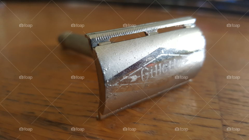 An old Gillette safety razor