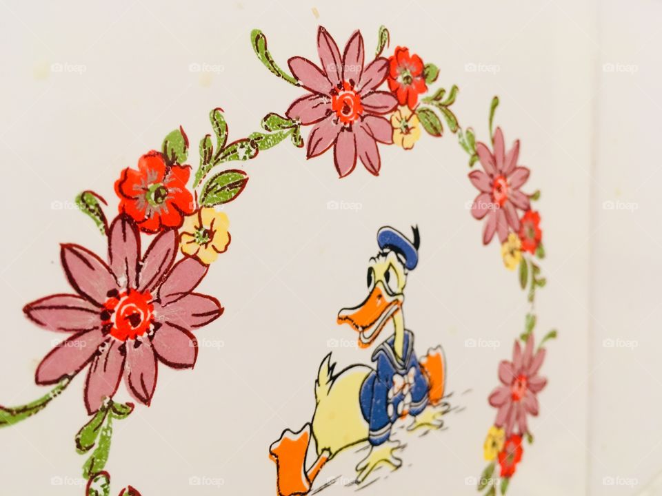 Wall painting Donald duck 