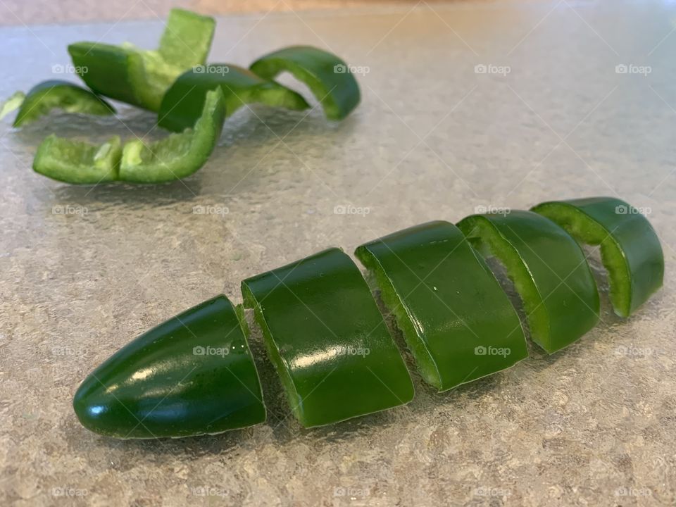 Sliced jalapeño  
