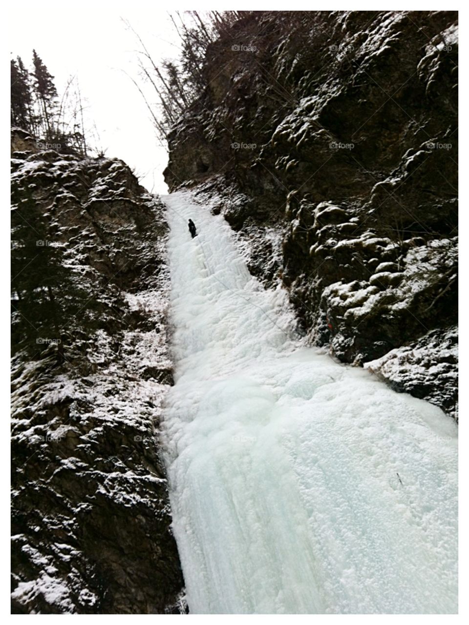 Ice Climb Alaska. Hubby & I ice climbing. 