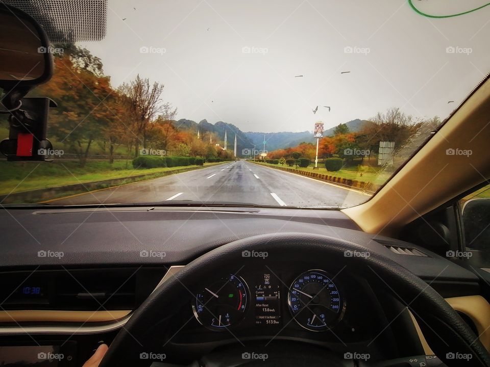 Morning Drive in Islamabad, Pakistan