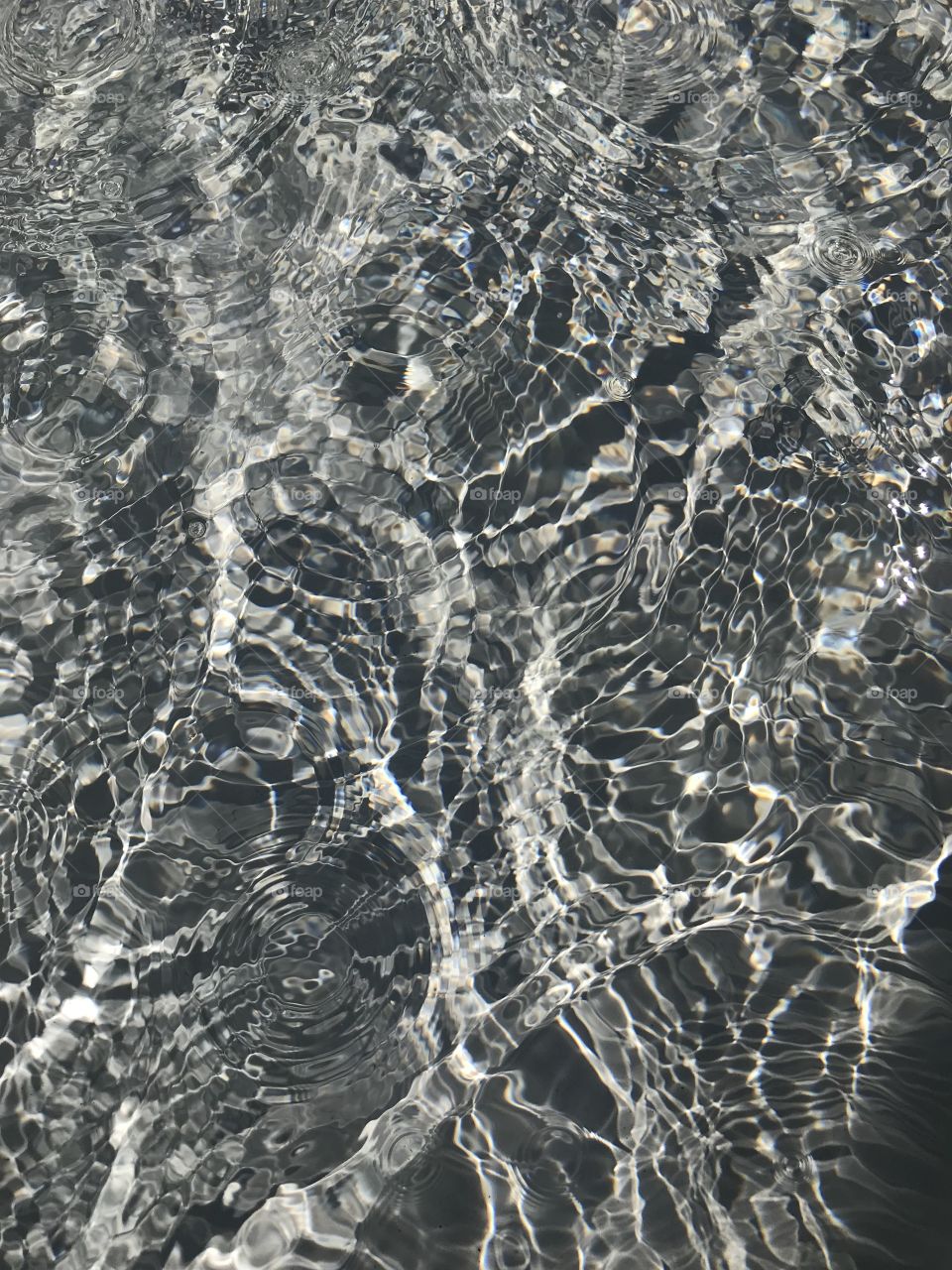 Water ripples and sun reflection