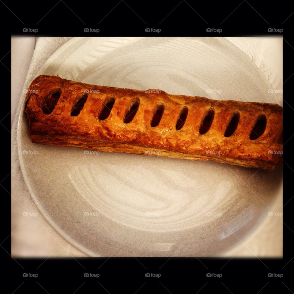 food plate sausage roll by Glorialeicesterfan