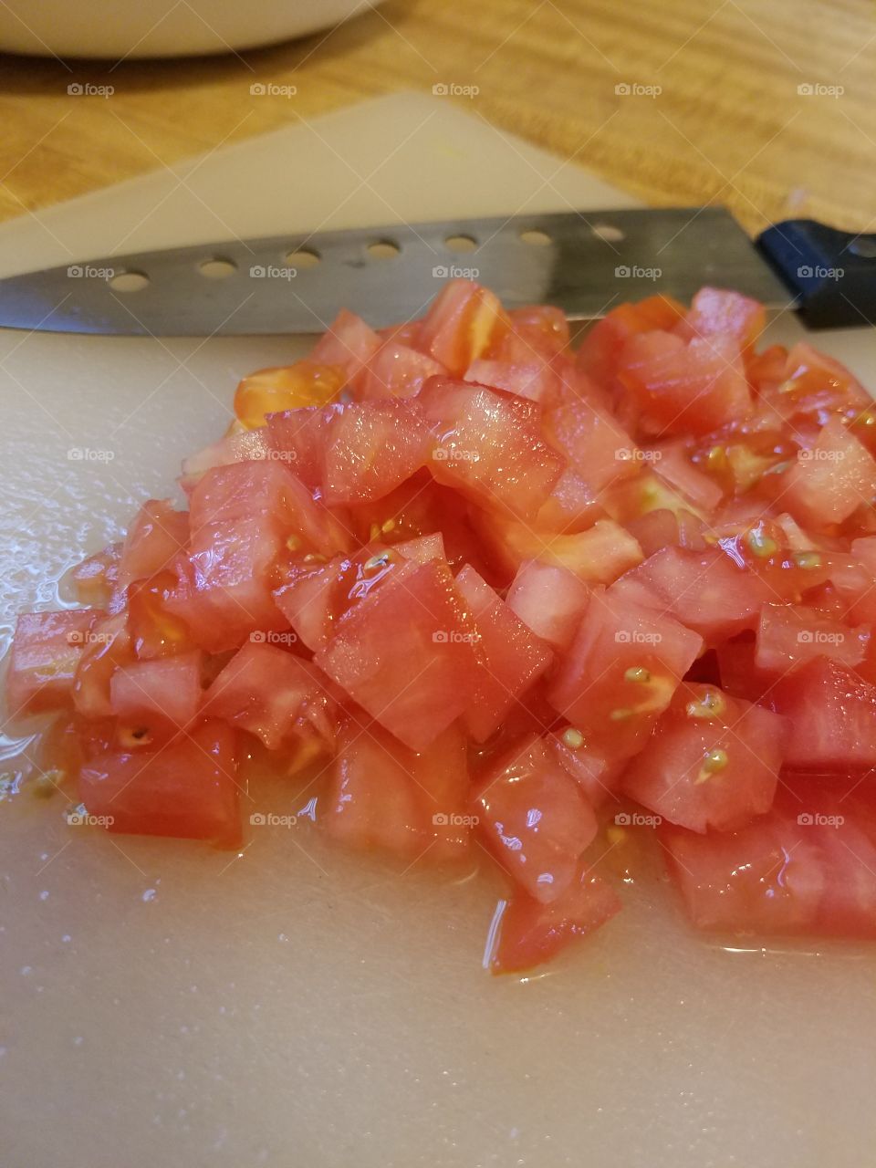 chopped tomato