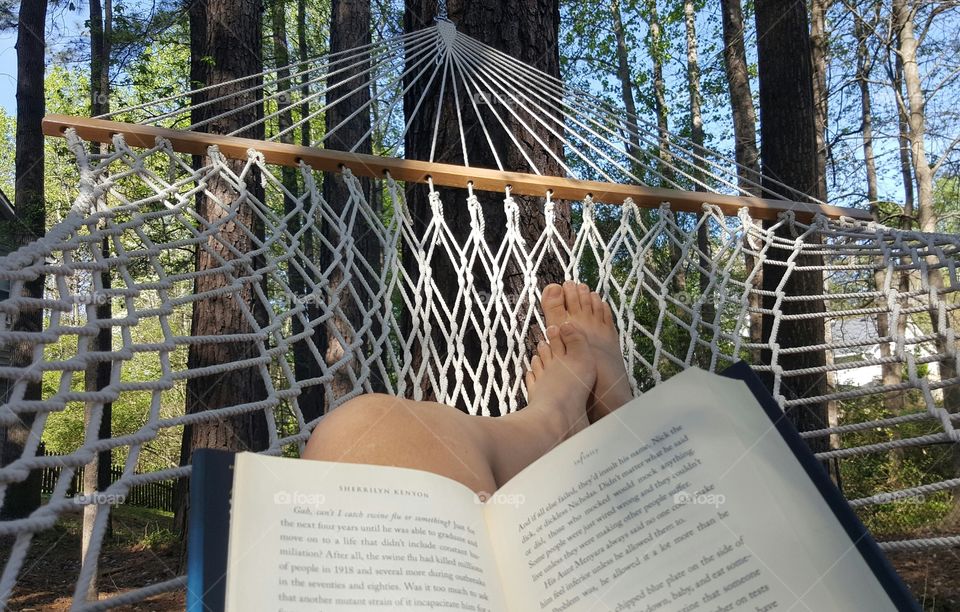 Reading time in the hammock