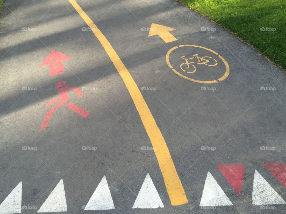 Pedestrian and bicycle  path